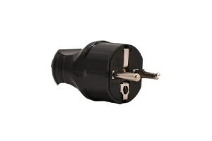 ACCESSORIES Вилка 1ф 6А без заземления с красным белый