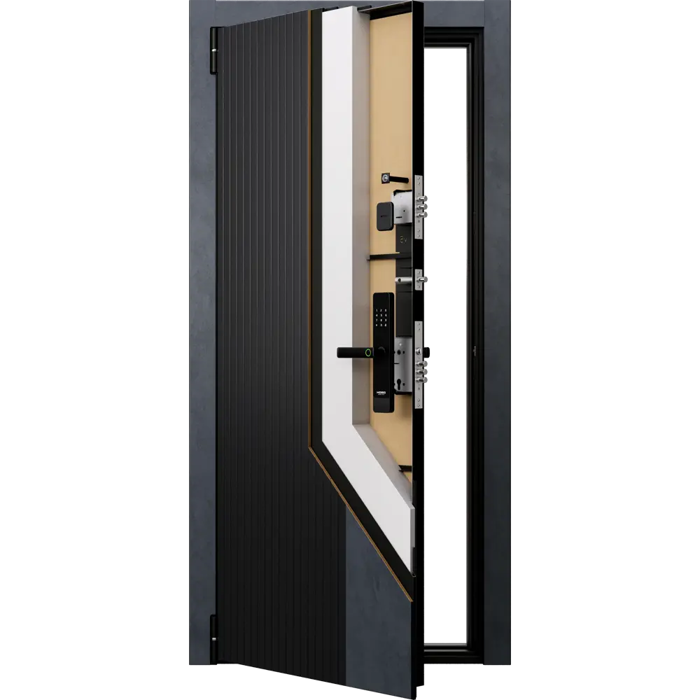 Входная дверь TOREX Протон Скай 86x205 см правая белая с зеркалом 89437238 STLM-1582780 - Вид №4