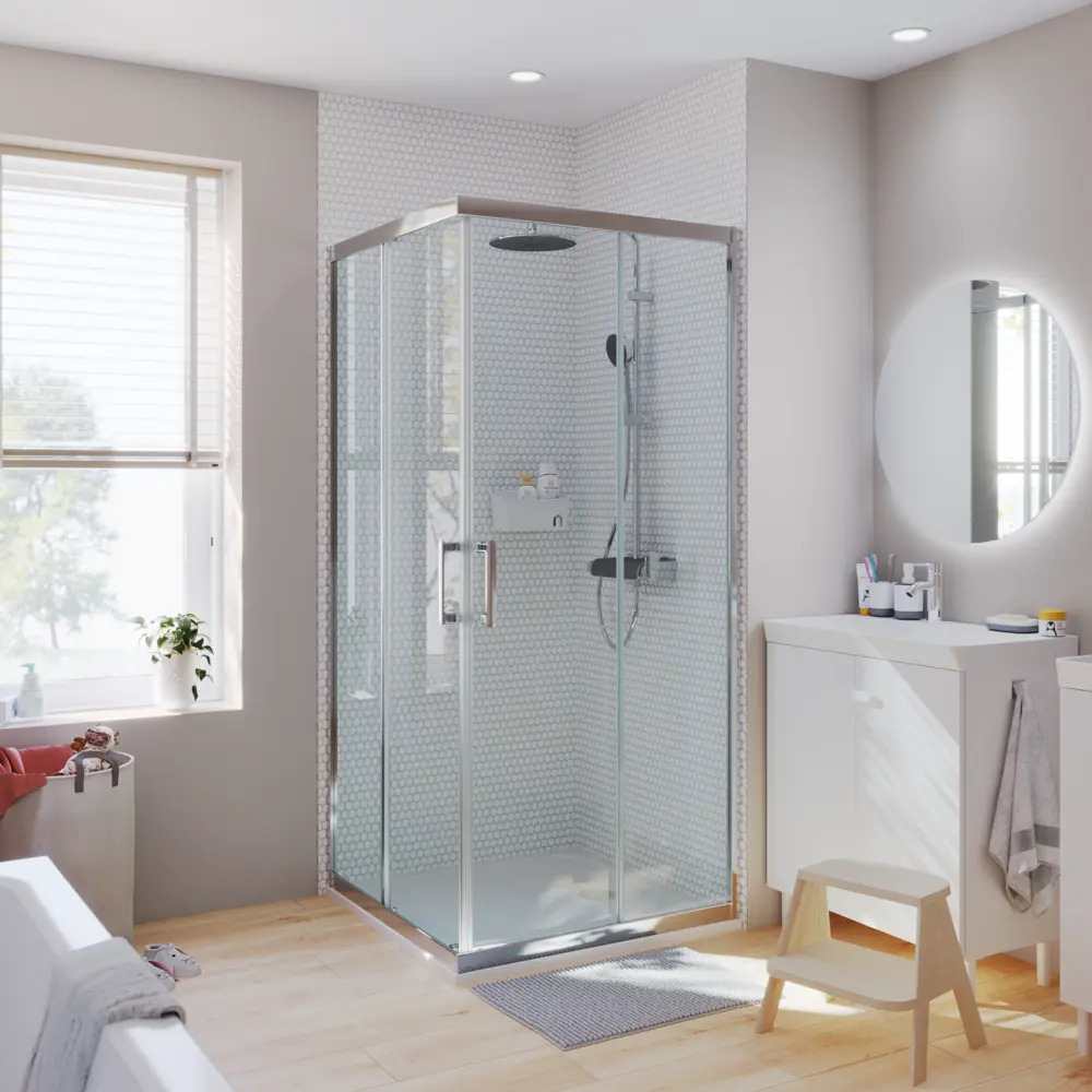 Комплект стекол для душевой ширмы Sensea Easy 100x100 см STLM-2191442 - Вид №20