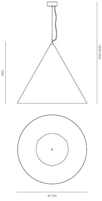 Firmamento Milano Светодиодный подвесной светильник из стали Cono Cg-030pl-xx- - Вид №4