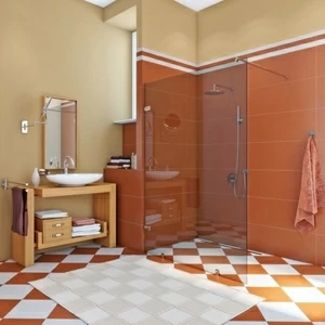 Душевая перегородка в нишу 90x200 GK-861NBITL стекло прозрачное 6 мм GUTEWETTER TREND DOOR