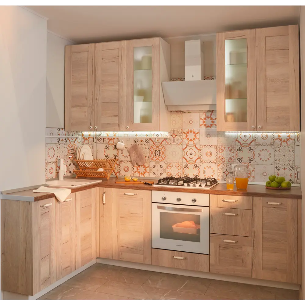 Фасад кухонный DELINIA ID Касли 32.8×76.5 см в стиле светлое дерево 86880990 STLM-1539191 - Вид №9