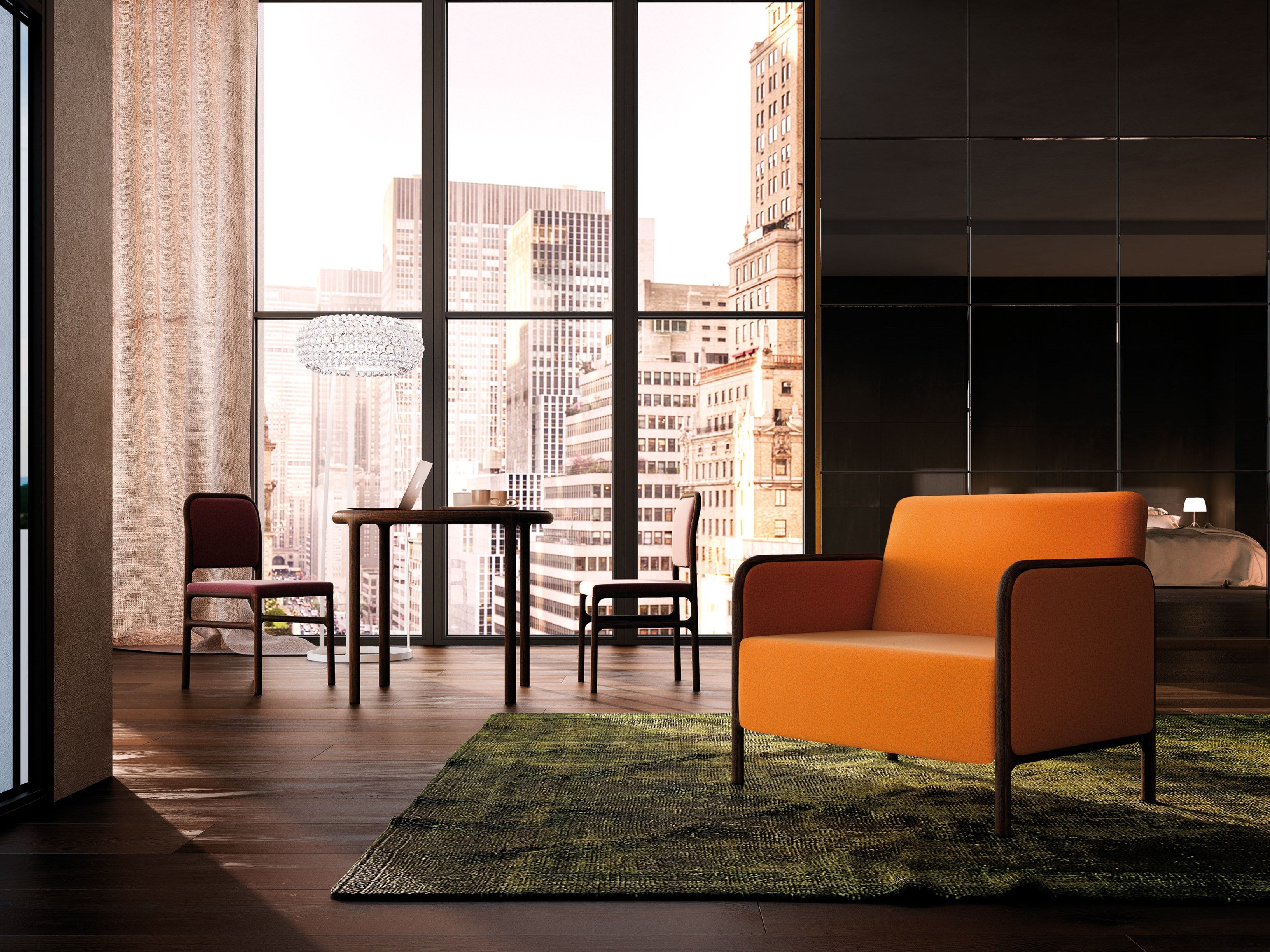 Мягкий стул из ткани PIAVAL CAMEO - HEALTH & CARE ARCH-00084856 - Вид №4