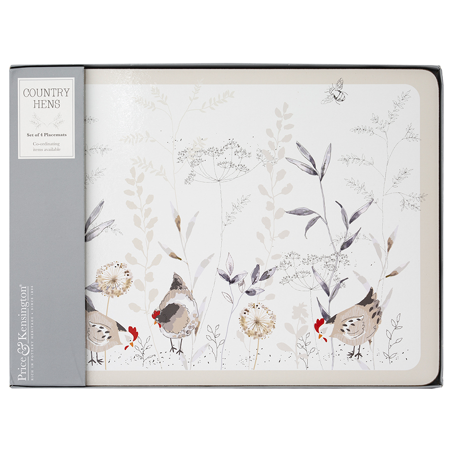 P_0059.625 Набор из 4 сервировочных ковриков country hens Price&Kensington  - Вид №5