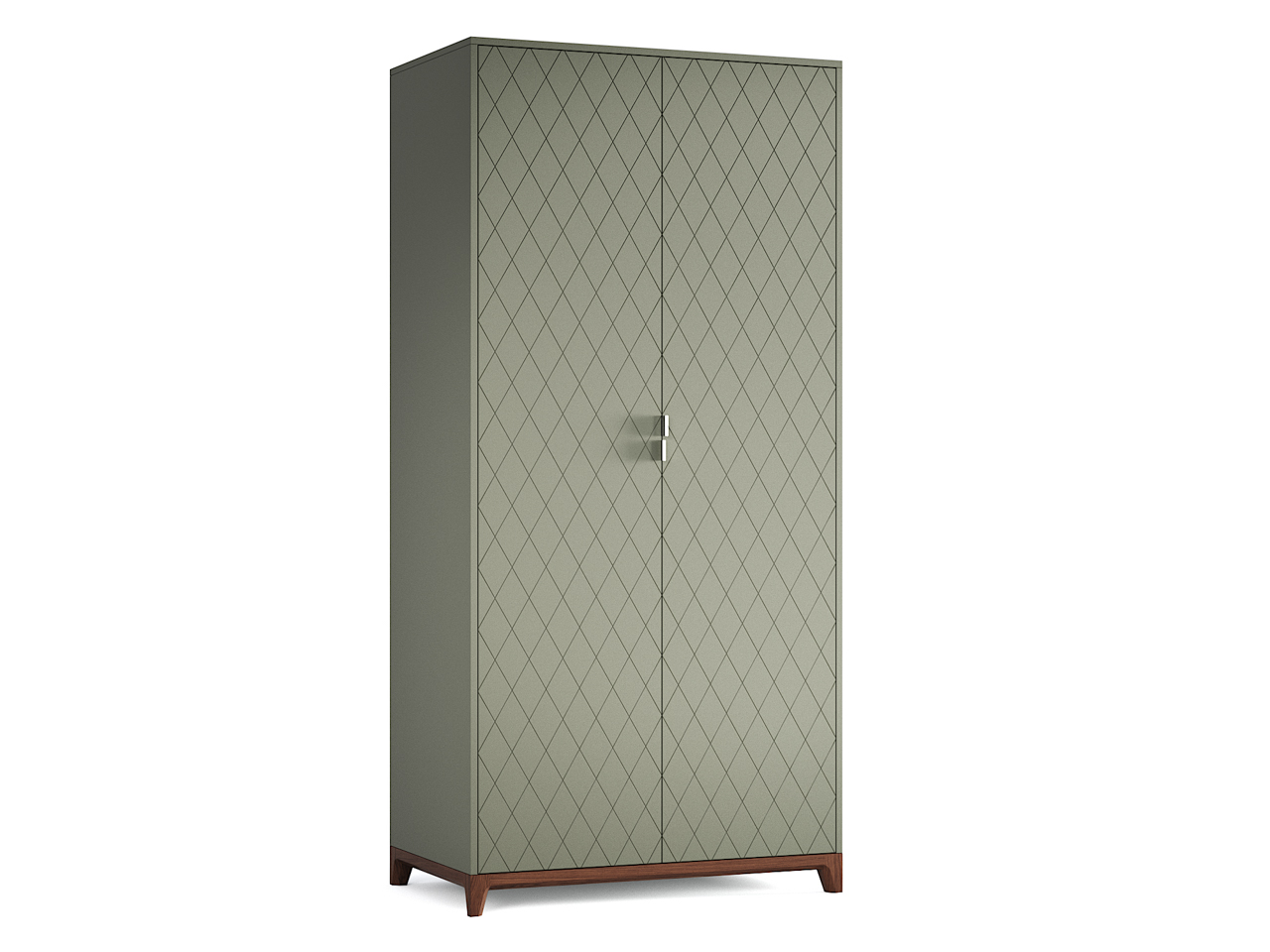 Шкаф распашной двухдверный оливковый Case №3 THE IDEA  210421 Зеленый  - Вид №1