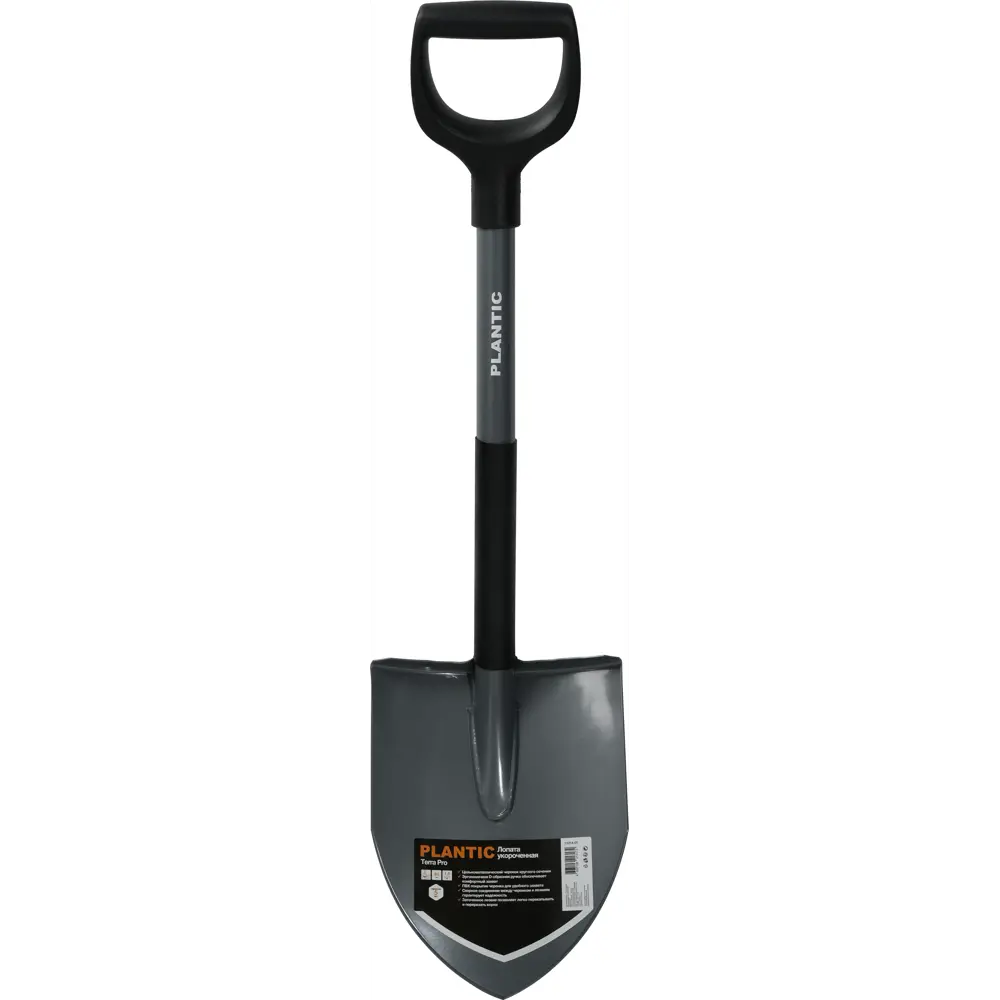 Лопата укороченная Plantic Terra Pro 81.5 см с черенком 89397885 STLM-1386036 - Вид №1