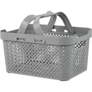 Корзина для хранения PLAST TEAM Mien серая 26×13.7×19.2 см 89421606