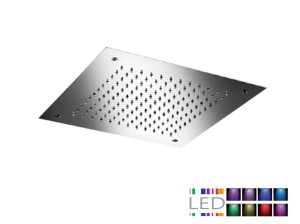 Светодиодная насадка для душа из нержавеющей стали с хромотерапией