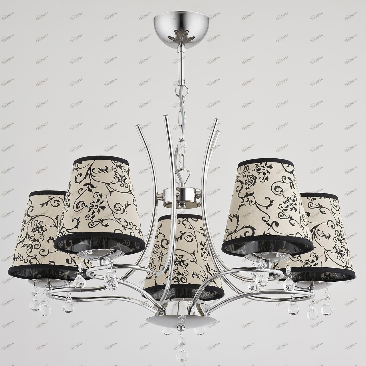 Подвесная люстра Alfa Charlotte 23575 ALFA ДИЗАЙНЕРСКИЕ, CHARLOTTE 187141 Серый 