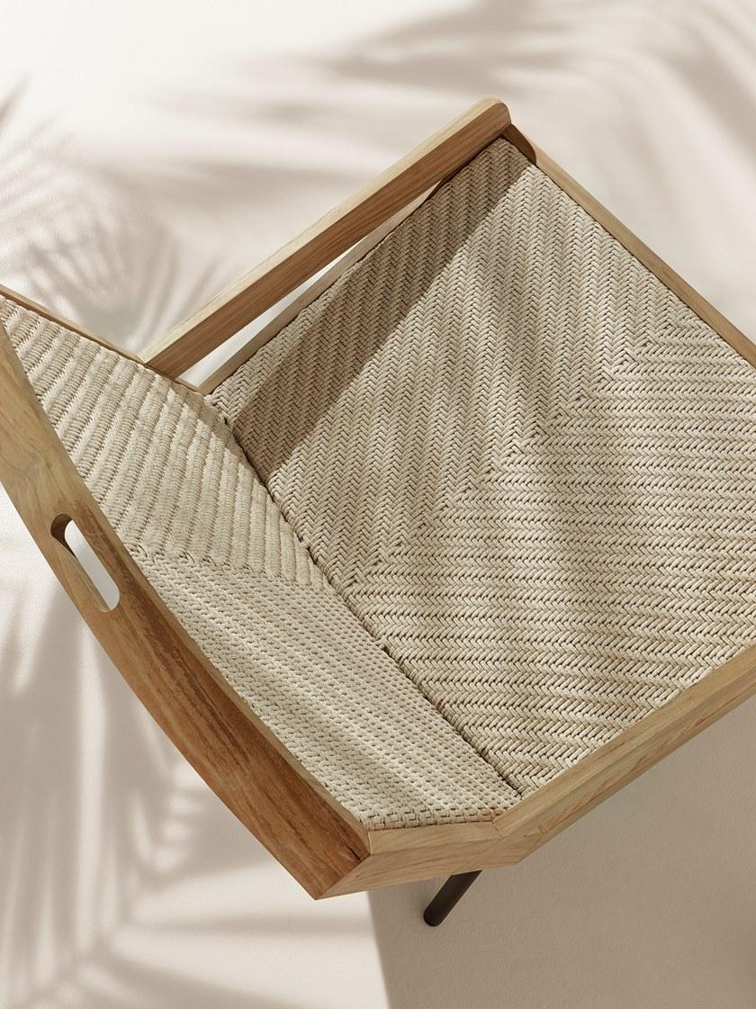 Ethimo Кресло из тика и ротанга с подлокотниками Allaperto sun-id-1406399 - Вид №3