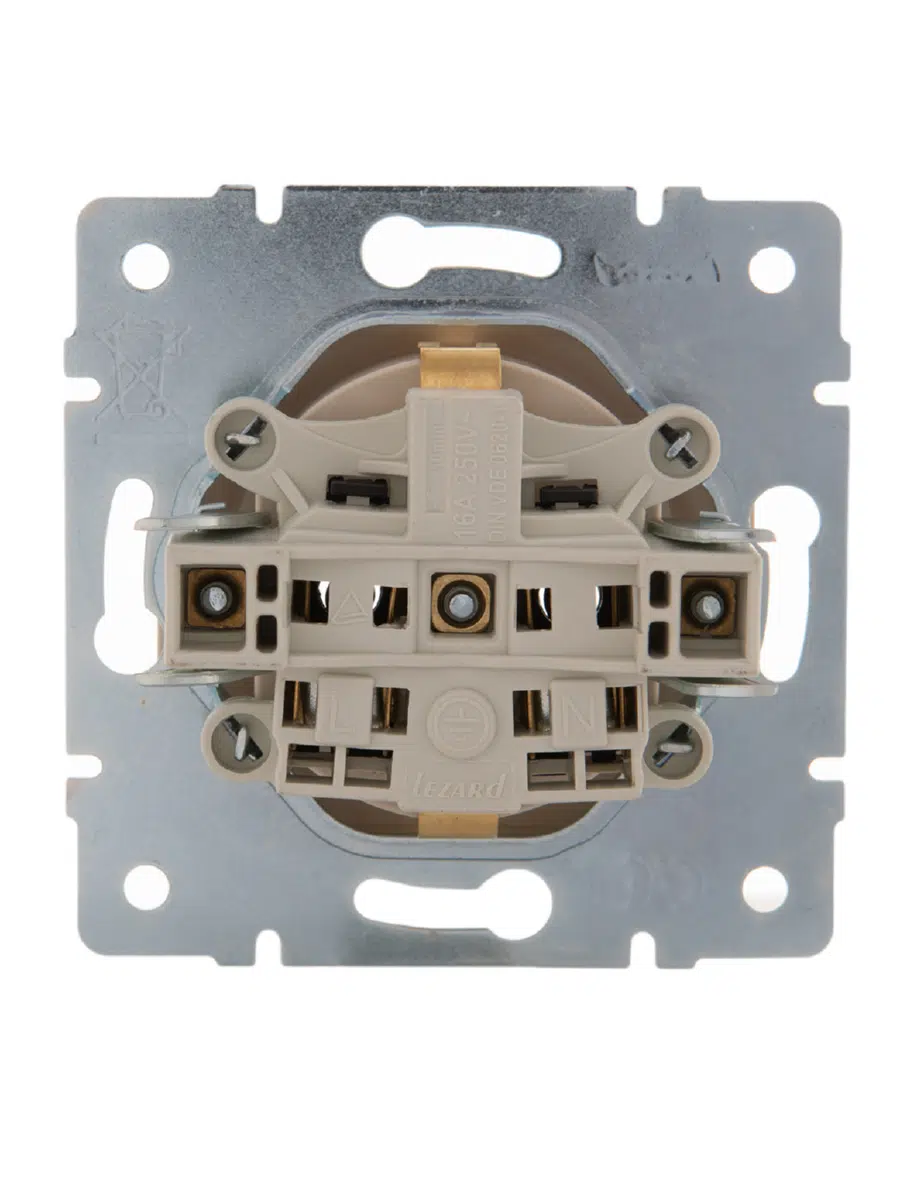 KARINA Розетка сз кремовый LEZARD 707-0388-122В - Вид №5