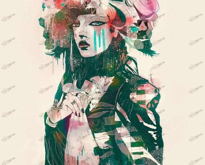 MOMENTI Авторский художественный принт Crazy home paintings Gi-032