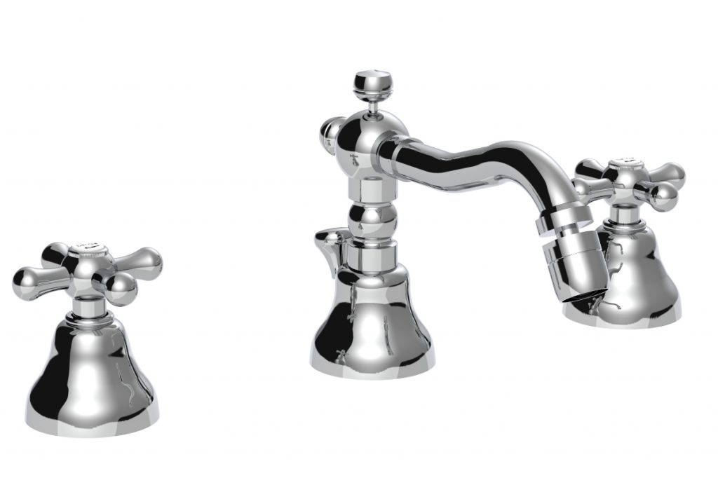 09503 / AE Смеситель для биде с тремя отверстиями и сливным клапаном 1,1 / 4 ”. Bongio Axel 09503/AE