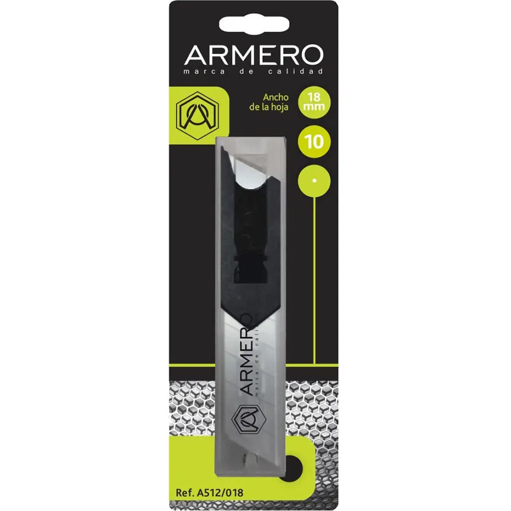 Лезвие сменное для ножа Armero A512/018 18 мм, 10 шт STLM-2203244 - Вид №1