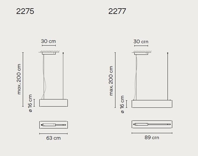 Светодиодный подвесной светильник из боросиликатного стекла Vibia Guise ARCH-00009776 - Вид №1