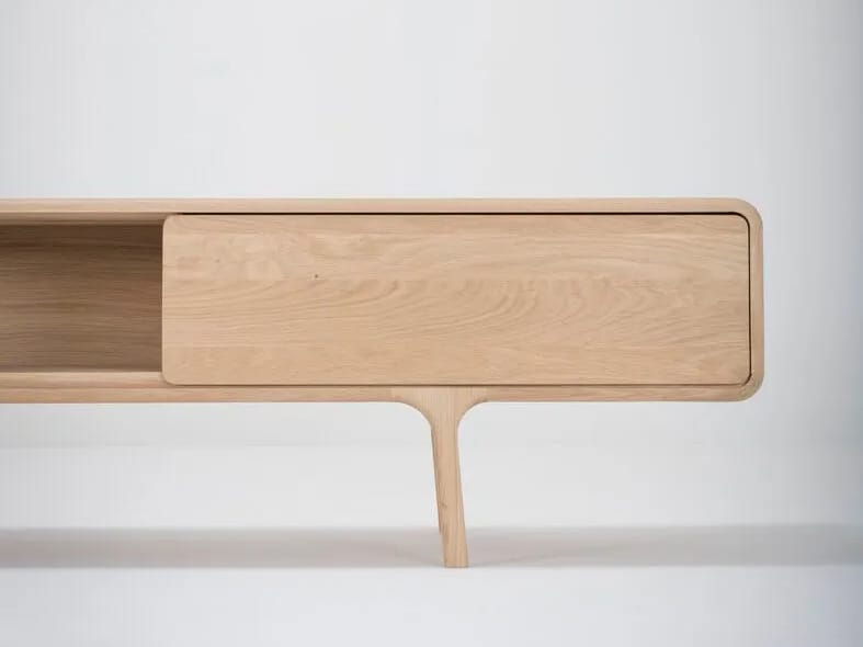 Низкий дубовый ТВ-шкаф с ящиками Gazzda Фавн ARCH-00041114 - Вид №10