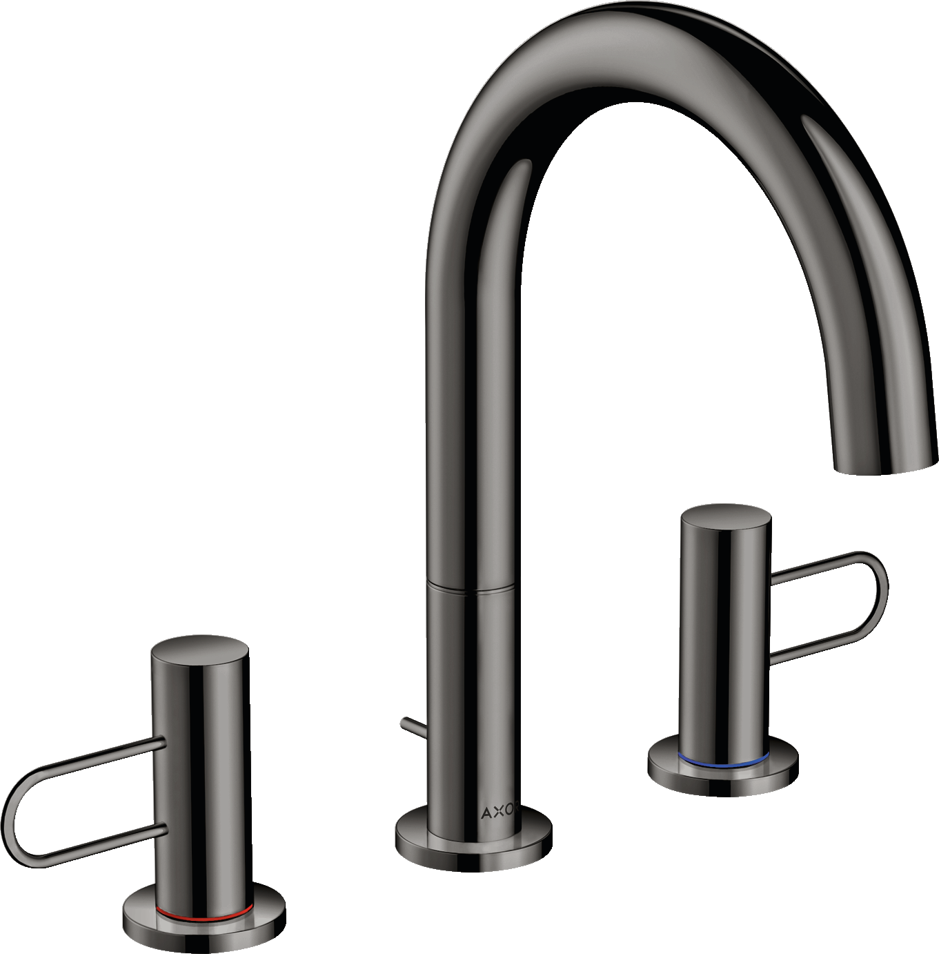 38054330 Смеситель для раковины 160 на 3 отверстия с петлевыми ручками и сливным гарнитуром AXOR UNO