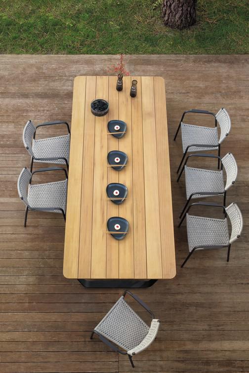 Обеденный стол pwi flint f13 264см x 113,5см Manutti Air MNST810 - Вид №12