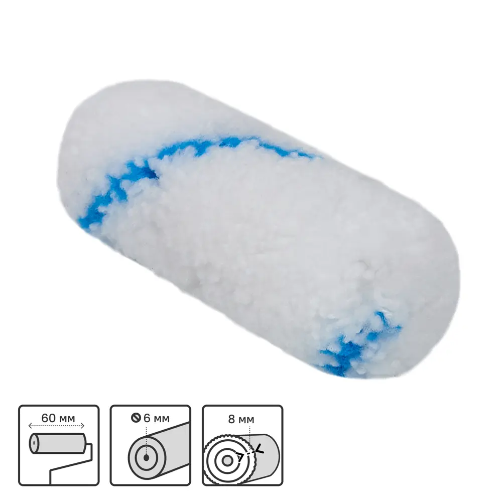 Мини-валик Dexter для аккуратной покраски 60 мм 82800658 STLM-0036119