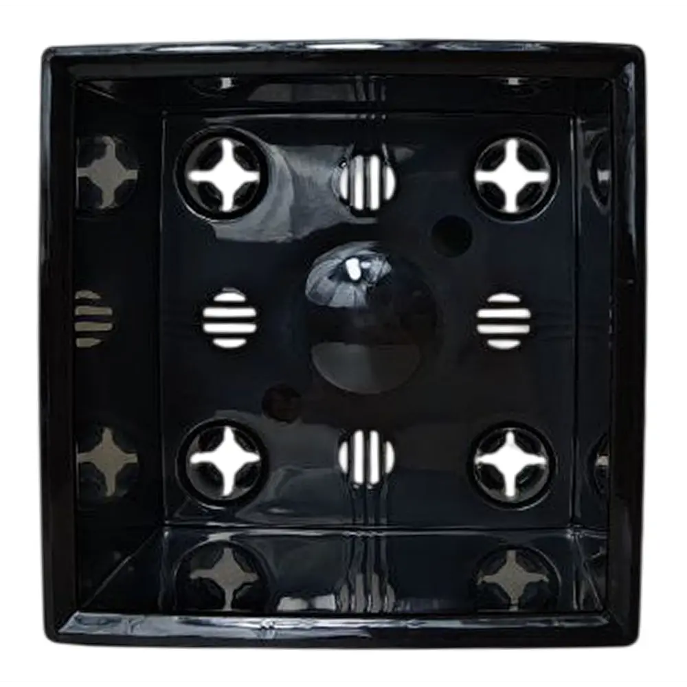 Кашпо Evergreen Design Нард 17x19x19 см v5.5 л пластик серый муссон 89452955 STLM-2050360 - Вид №1