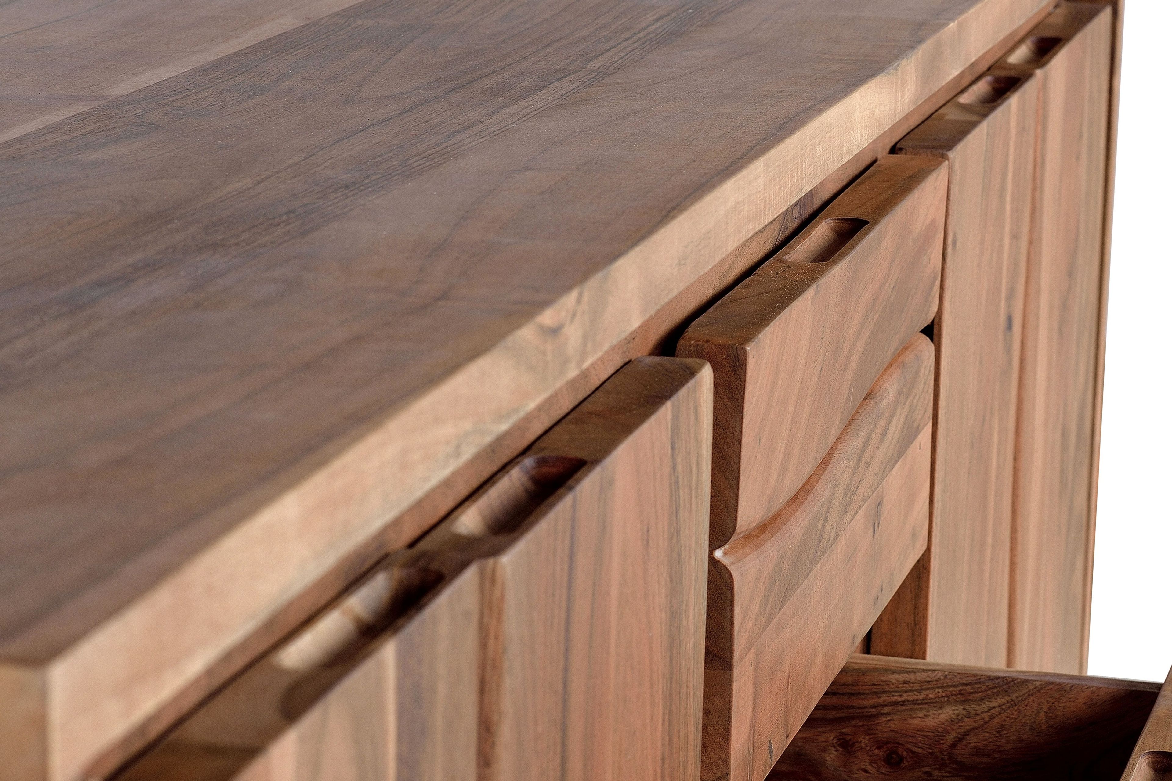 Шкаф из акации с распашными дверцами и ящиками Giner y Colomer Contemporary ARCH-00079550 - Вид №4