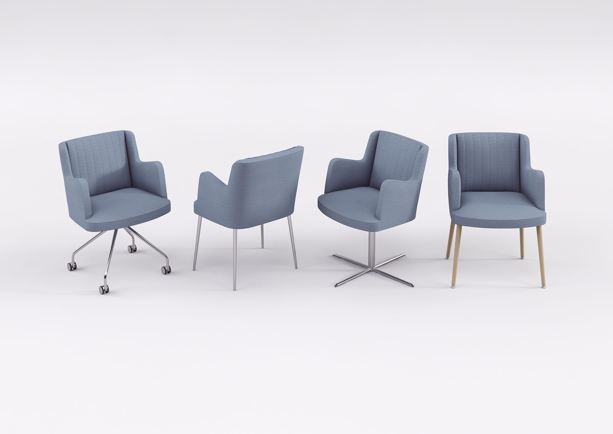 Мягкий тканевый стул с подлокотниками ESTEL GROUP Embrasse ARCH-00018864 - Вид №2