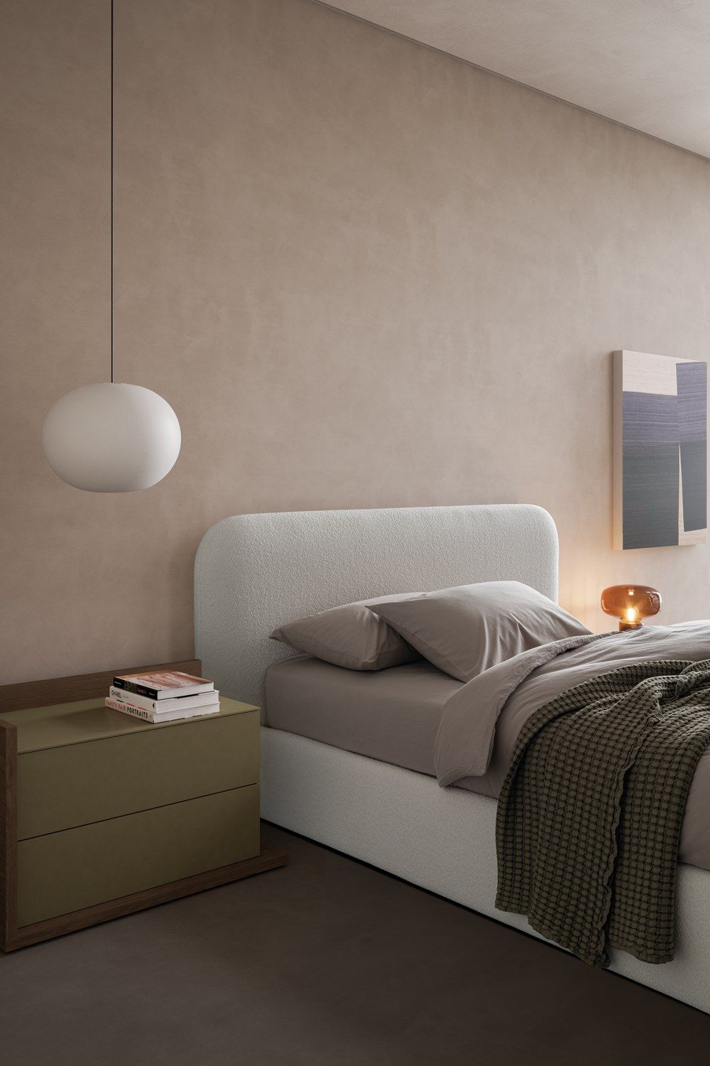 Двуспальная кровать из ткани с мягким изголовьем Dall'Agnese HARI ARCH-00113277 - Вид №2