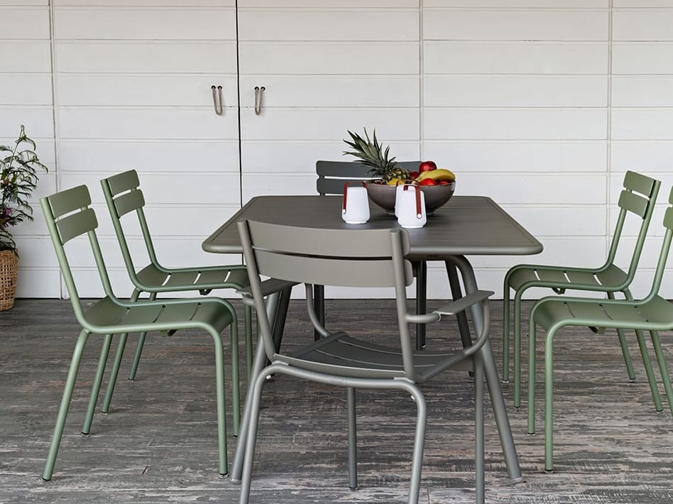 Алюминиевый штабелируемый садовый стул с подлокотниками Fermob Luxembourg ARCH-00123165 - Вид №1