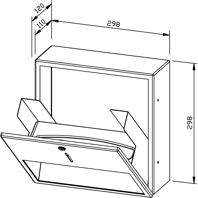 727570 Диспенсер для бумажных полотенец WP114 WAGNER_EWAR A-LINE Wagner Ewar  - Вид №1