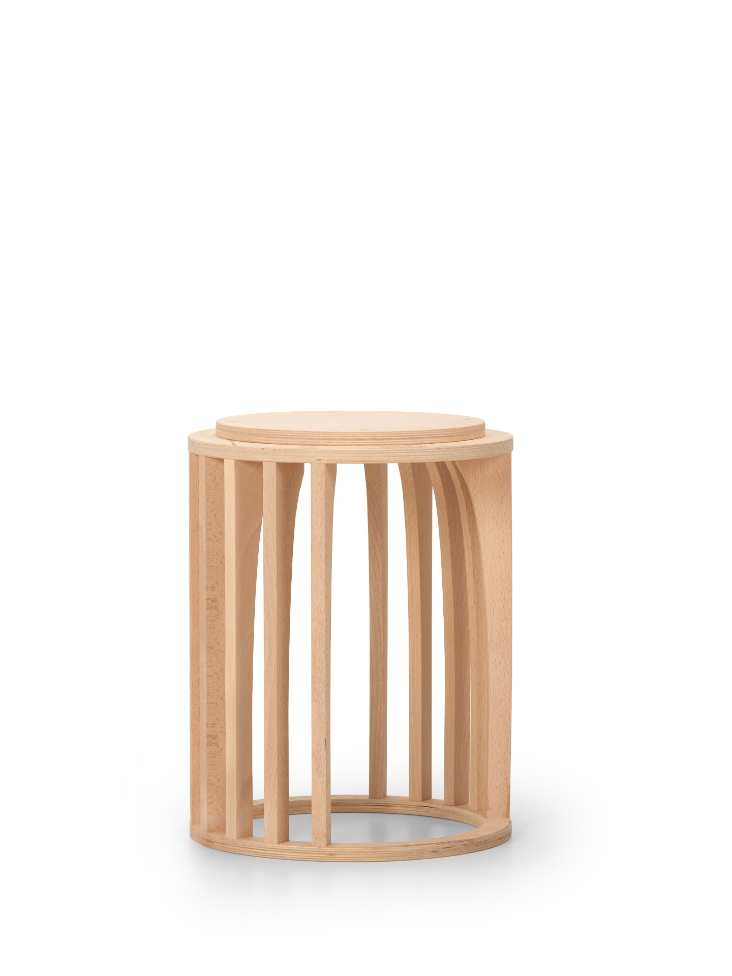 AN 1045 Средний табурет с основанием из бука и ножками из массива дерева True Design Anyway