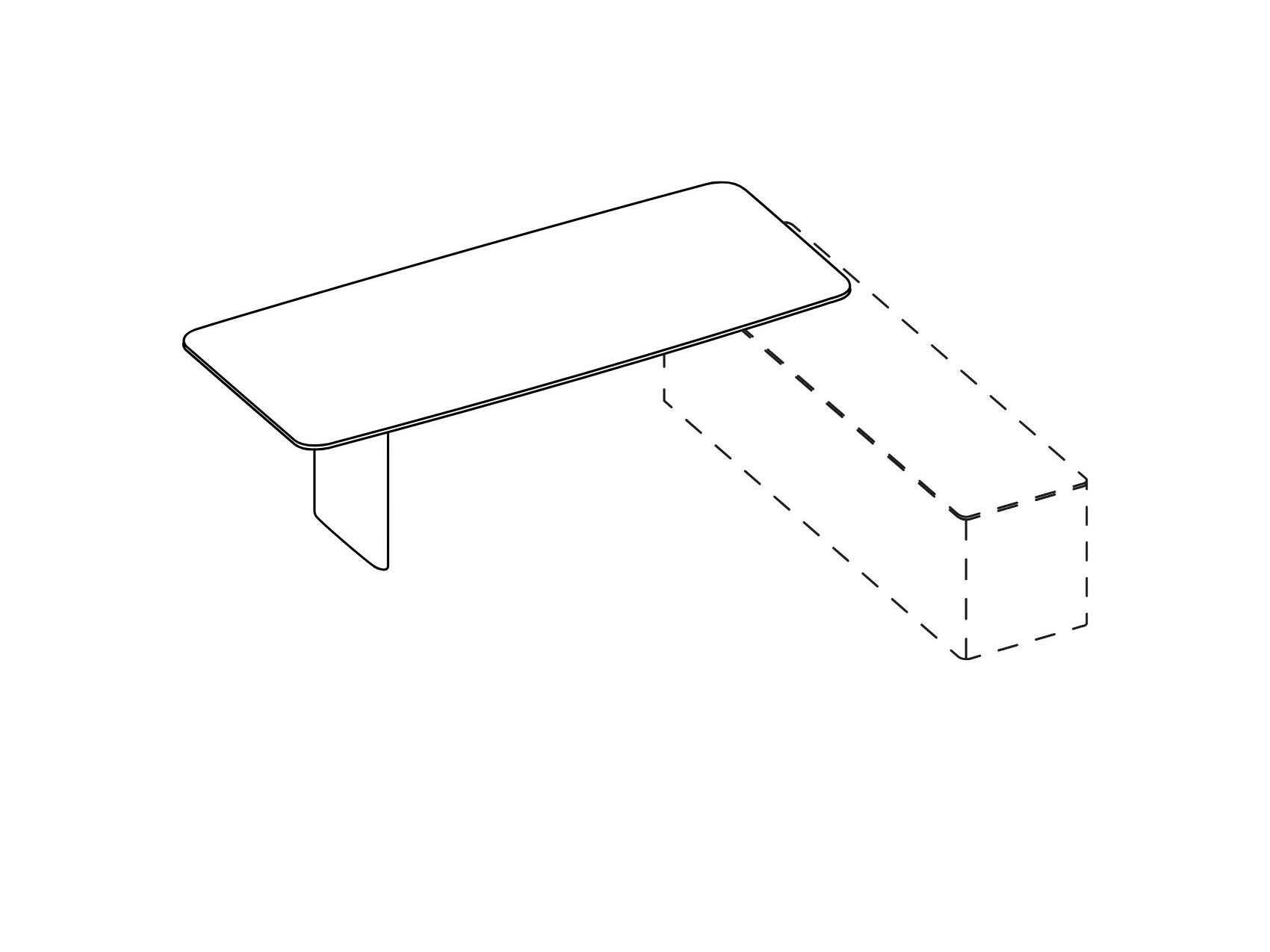 Прямоугольный рабочий стол из массива дерева Spiegels x. air ARCH-00127043 - Вид №4