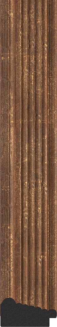 BY 1054 Зеркало в багетной раме - сухой тростник 51 mm EVOFORM Definite - Вид №2