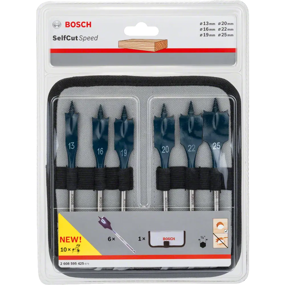 Набор перовых сверл Bosch Self Cut Speed, 6 шт. 82038132 STLM-2192122 BOSCH PROFESSIONAL  - Вид №1
