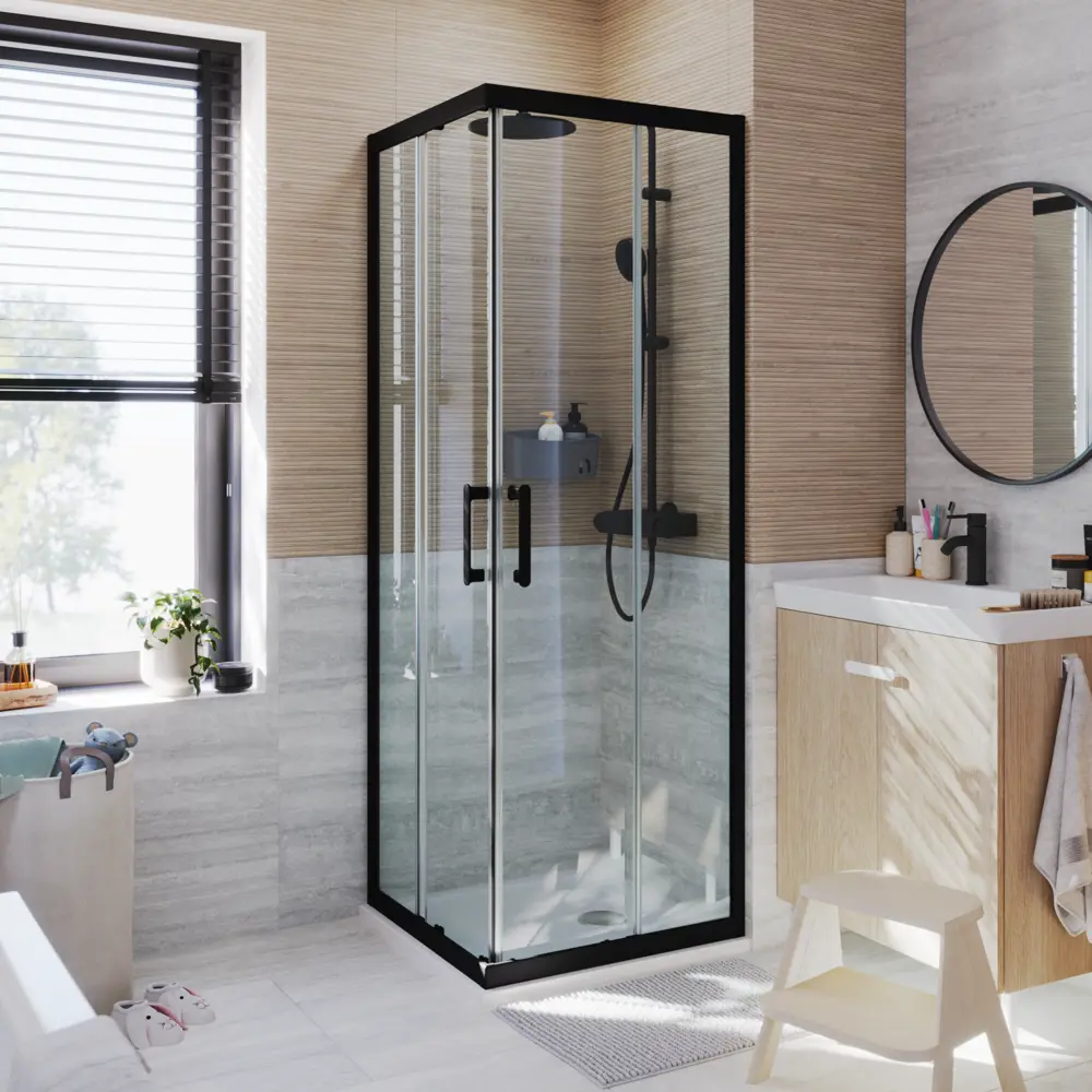 Комплект стекол для душевой ширмы Sensea Easy 80x80 см 84430284 STLM-2153207 - Вид №21