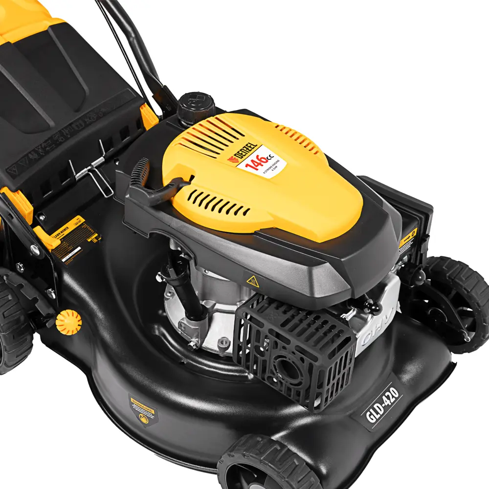 Газонокосилка бензиновая не самоходная Denzel GLD-420 4.5 л.с. 42 см STLM-2113430 - Вид №9