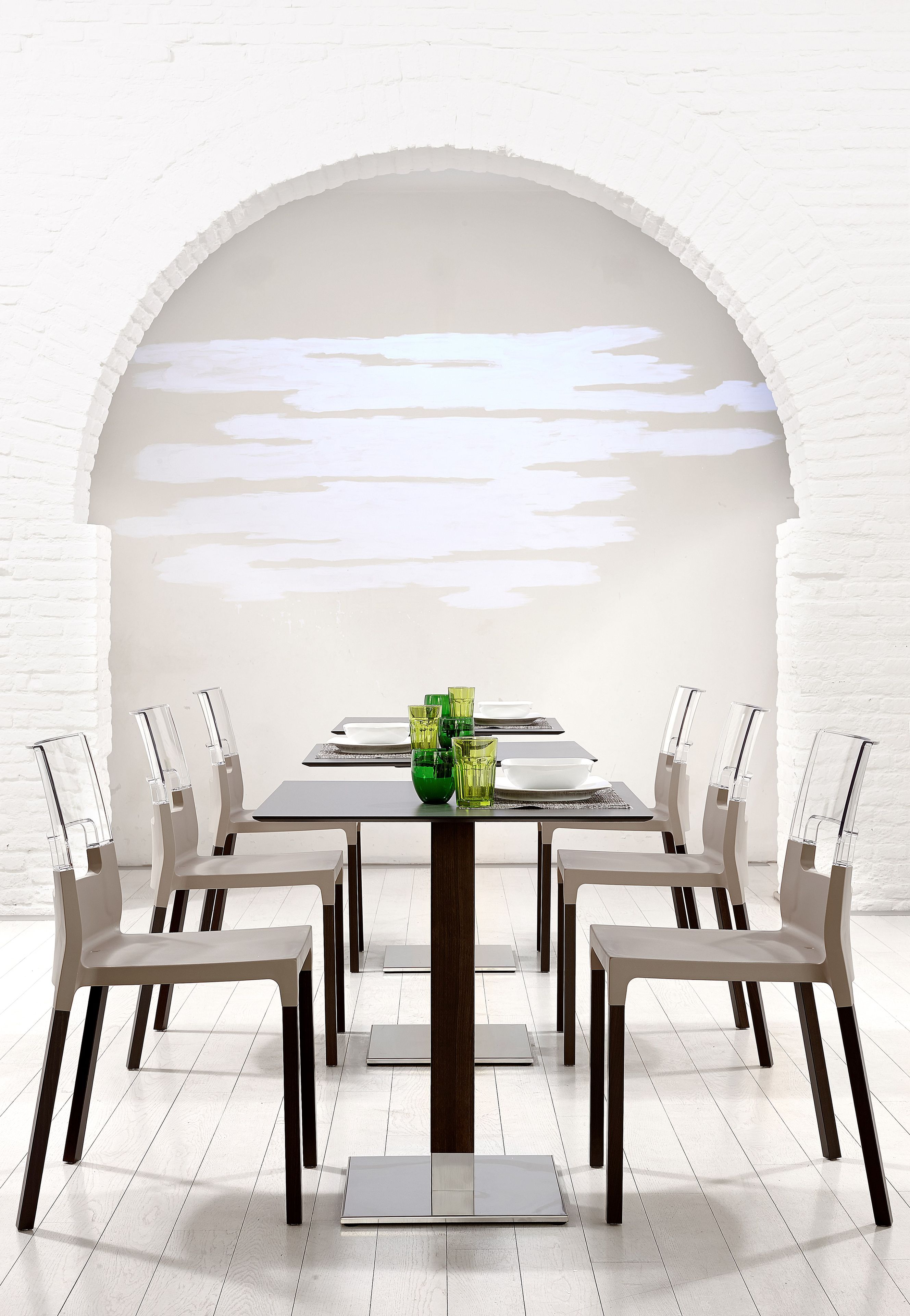 Квадратный стол для контракта S-CAB Tiffany ARCH-00048571 - Вид №4