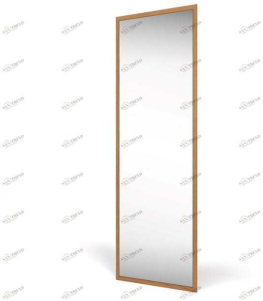 DWFI Прямоугольное зеркало из шпона дерева в раме  00002647 