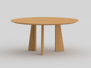 Круглый деревянный обеденный стол