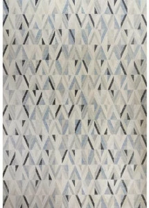 De Dimora Прямоугольный коврик из вискозы с геометрическими мотивами Atmosphere