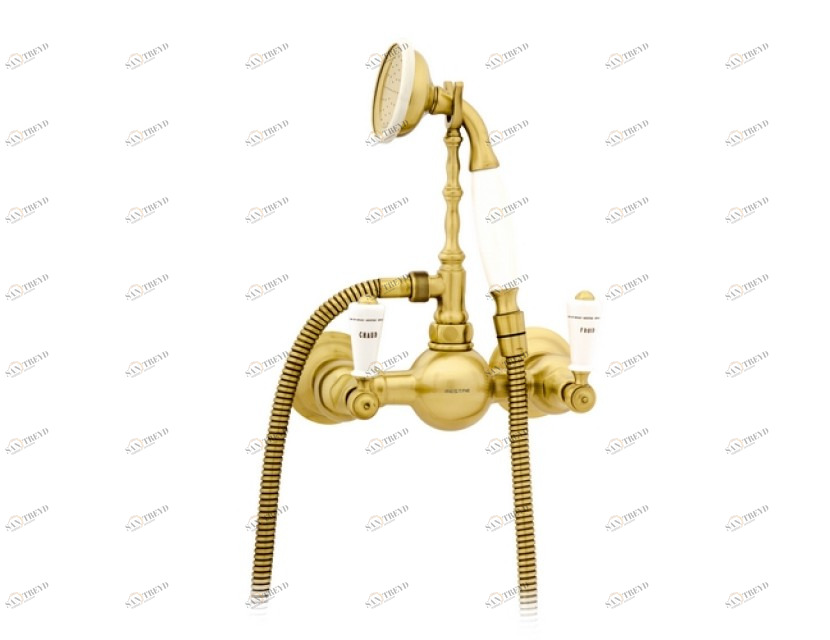 035019.M00.50 Душевой набор с фарфором Яркий хром Mestre RETRO