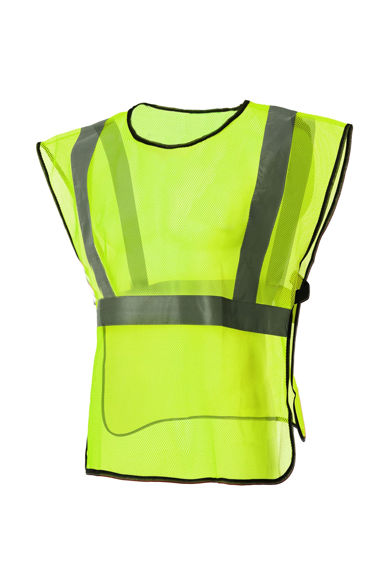 61432 Жилет сигнальный "Спектр" сетка лимонный с СВП  Сигнальная одежда  размер 64-66 Спецодежда 