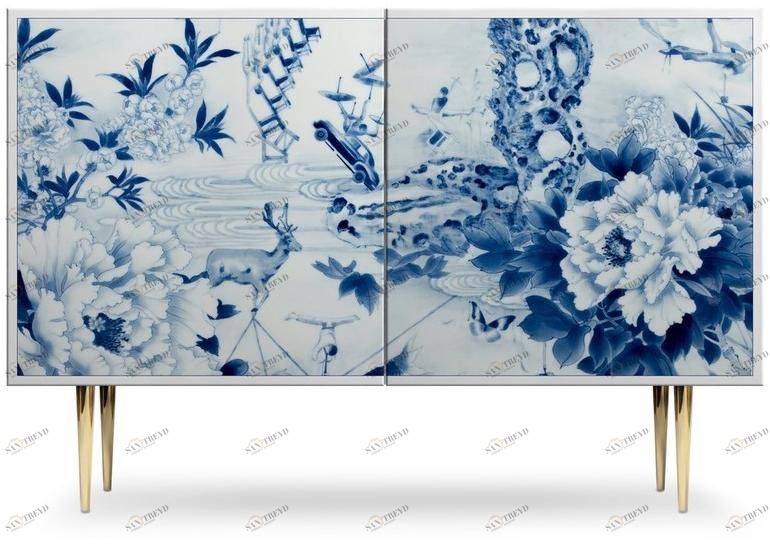 Mineheart Буфет лакированный с распашными дверцами Peony play sun-id-1431026