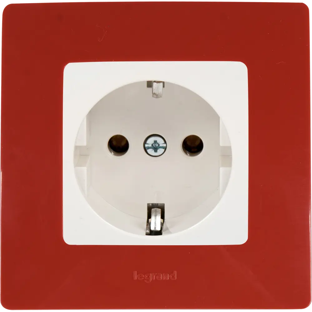 Рамка для розеток и выключателей Legrand Etika 1 пост, цвет красный 17356791 STLM-2056063 - Вид №2