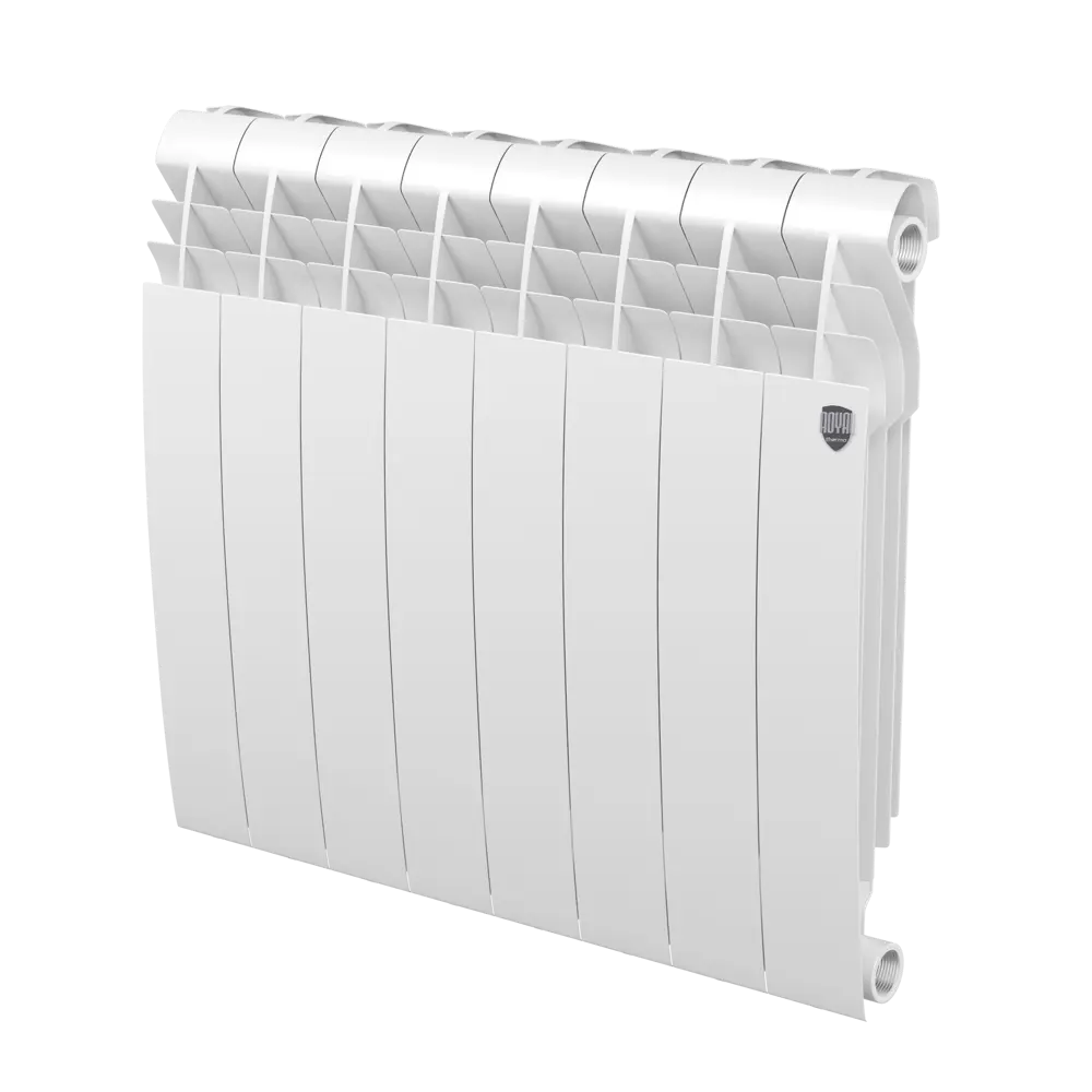 Радиатор секционный Royal Thermo Biliner 350/87 8 секций боковое подключение биметалл белый STLM-2134994 - Вид №1