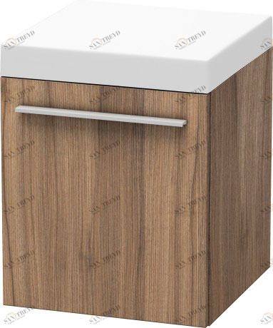 XL270407979 Мобильная тумба X-Large #XL2704 400 x 400 мм Орех натуральный, декор Duravit