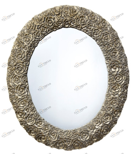 Овальное зеркало настенное латунь Dana Rustic PUSHA ДИЗАЙНЕРСКИЕ 062618 Латунь 