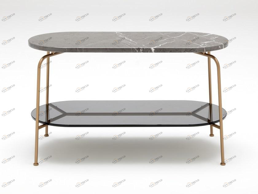 Rolf Benz Высокий овальный мраморный стол sun-id-1489947