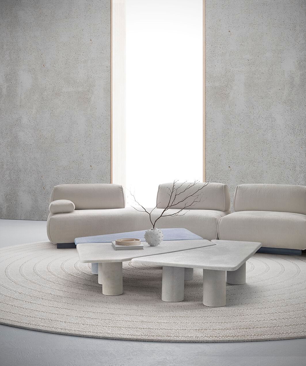 Низкий журнальный столик из натурального камня Marac RE-WIND ARCH-00122367 - Вид №5