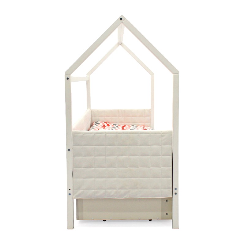Детская кровать-домик мягкая белая Svogen БЕЛЬМАРКО  00-3873179 Белый Santreyd  - Вид №11