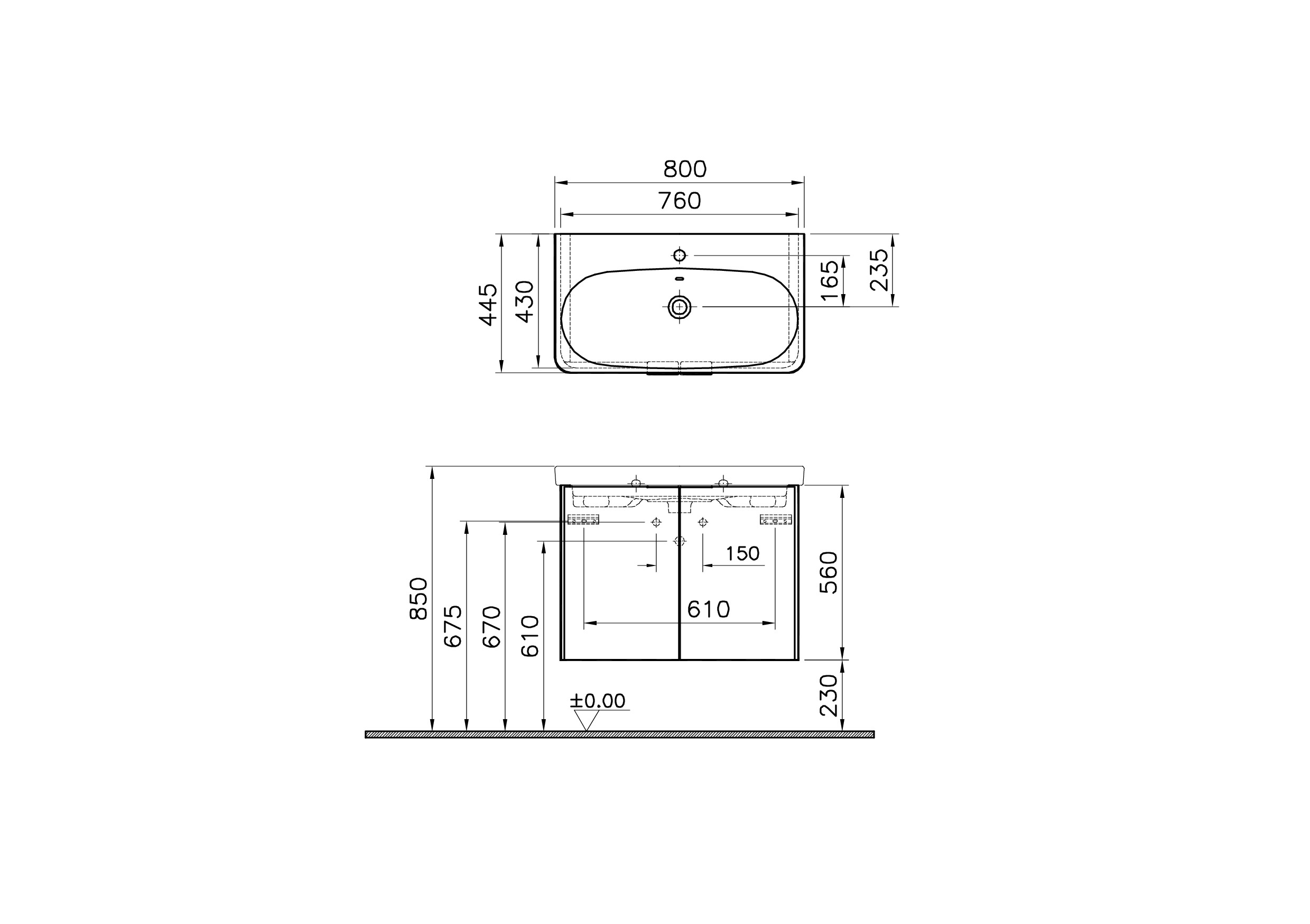 56536 Раковина Vitraglobal Nest - Вид №1